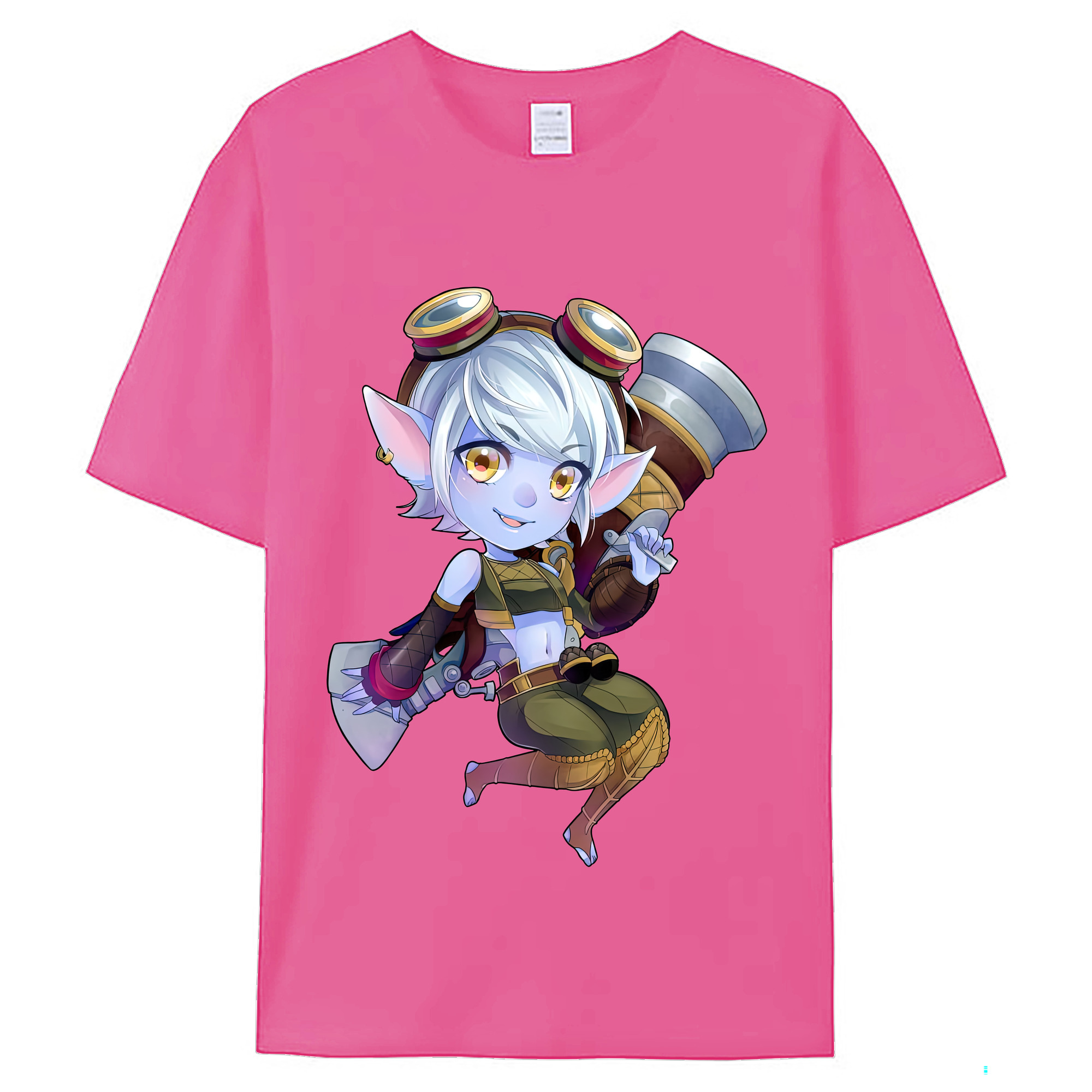 （画像用） リーグ・オブ・レジェンド League of Legends LOL レディースカジュアルプリントTシャツ（綿100％）